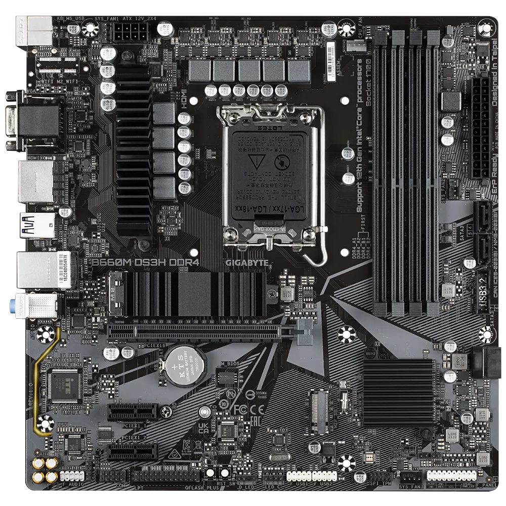 Motherboard Gigabyte-B660M DS3H DDR4 Micro ATX